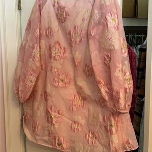 En Creme Pink Floral Mini Dress